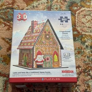 Eurographics 3D Gingerbread House Puzzle New!